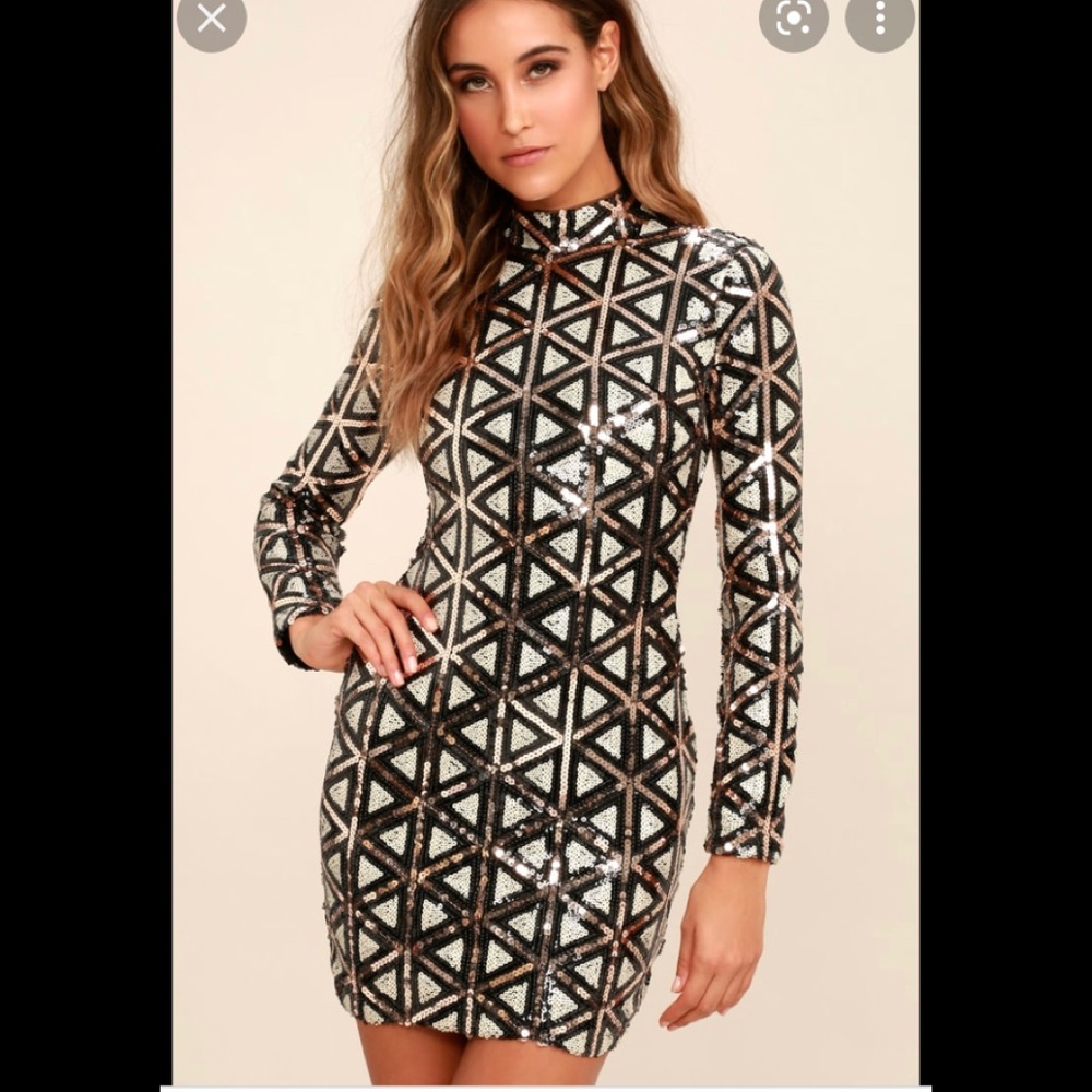 Lulus sequins dress size small.